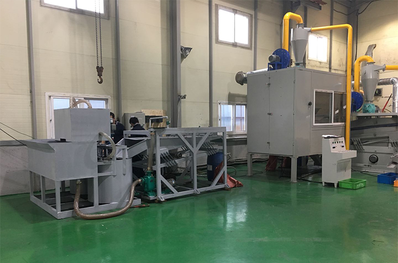 濕式銅米機(jī)作業(yè)現(xiàn)場